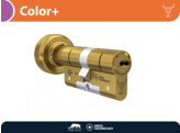 M C cylindre de securite a bouton COLOR  - bouton rond -  laiton - 5 cles inclus