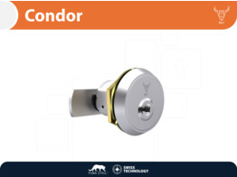 M C brievenbuscilinder CONDOR - 29mm - nikkel