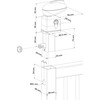LOCINOX serrure pour portillon de piscine TWIST40 - blanc