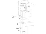 LOCINOX serrure pour portillon de piscine TWIST40 - blanc