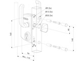 LOCINOX serrure pour portail coulissant LSKZ