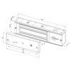 SEWOSY ventouse electromagnetique V550N - 500 DaN - 12/24V DC - CTC   LED - noir
