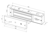 SEWOSY ventouse electromagnetique V550N - 500 DaN - 12/24V DC - CTC   LED - noir