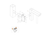 LOCINOX charniere 180  a double roulements DINO - 2 pieces