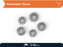 M C tandwiel - set van 5