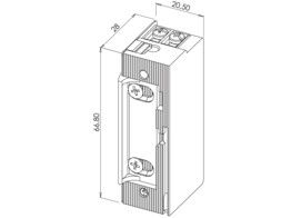 SEWOSY gache electrique SE1 - fail secure - 12-24V AC/DC