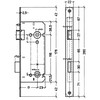 LITTO toiletslot A1553 - as 116mm - afgeronde vp 22mm - inox look
