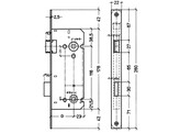 LITTO toiletslot A1553 - as 116mm - afgeronde vp 22mm - inox look