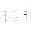 M C garniture de securite etroite S1005 - SKG    - poignee/poignee