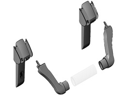 FUHR supports pour baton de panique MD870055K - axe 92mm - sans tube