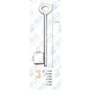 Cle a gorge pleine - 90 x 5 5mm