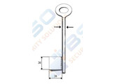 Cle a gorge pleine - 90 x 5 5mm