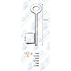 Cle a gorge pleine - 90 x 5 5mm
