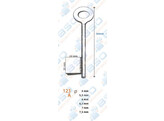 Cle a gorge pleine - 90 x 5 5mm
