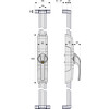ABUS poignee de porte-fenetre HomeTec Pro FSA3550 - alarme