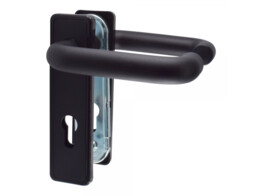 BSS ferrures ignifuges noir  angulaire -