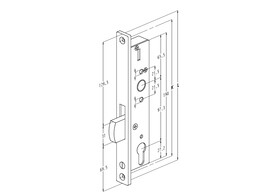 SOBINCO serrure avec crochet 8028D