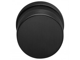 ARTITEC bouton plat fixe sur rosace O50mm - simple - avec ergots - inox noir